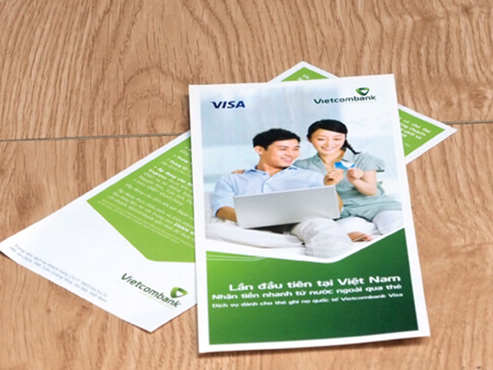 Tờ rơi ngân hàng Vietcombank